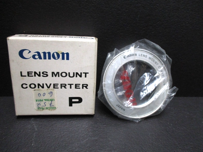 (IGNORE THIS) Canon Lens Mount Converter P In Box NEW OLD STOCK