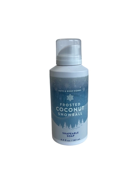 Bath &amp; Body Works Frosted Coconut Snowball Shapeable Soap 4.9 fl oz New