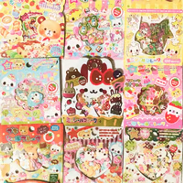 25 Rare Japanese Kawaii Sticker Flakes