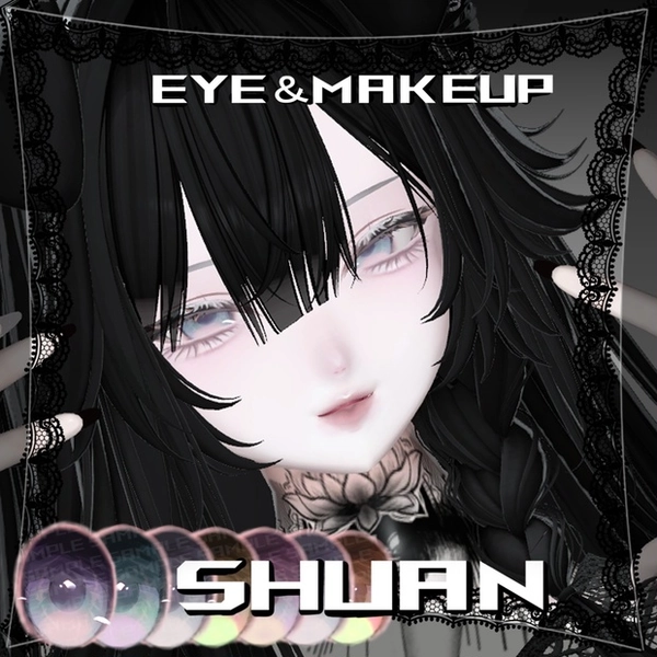 【 しゅあん/Shuan対応】 Velvet Noir Makeup＆Eyes texture 7coller