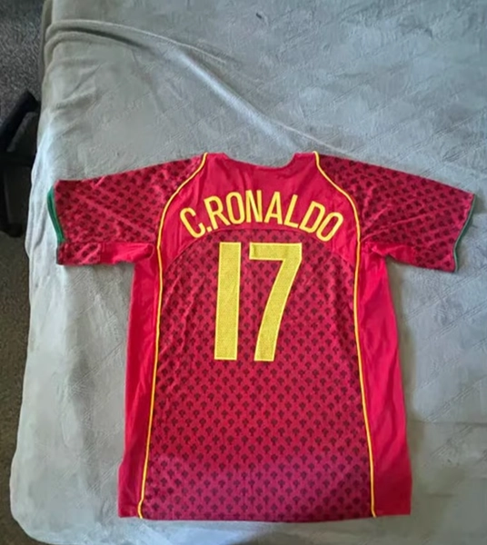 Ronaldo Portugal Home Euro 2004 Jersey