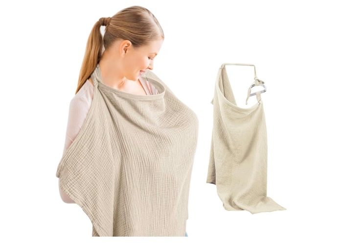 Jushion Nursing Cover for On the Go Nursing Apron Nursing Scarf 360° Muslin Nursing Cover with Rigid Hoop Breathable Cover for Breastfeeding Babies : Amazon.de: Baby Products