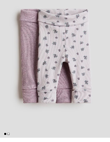 2ER-PACK LEGGINGS ZUM MITWACHSEN 