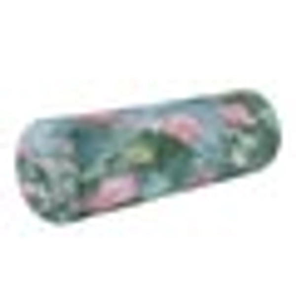 Round Cervical Pillow Cylindrical Pillow Lumbar Pillow Sofa Headrest Pillow Support For the Back, Neck and Head Pink Lotus Flowers, Multicolor