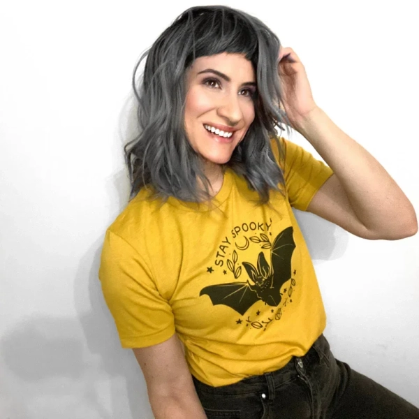 Spooky Cute Bat Shirt | Halloween Shirts for Unisex & Women | EspiLane Graphic Tees | XS-3XL