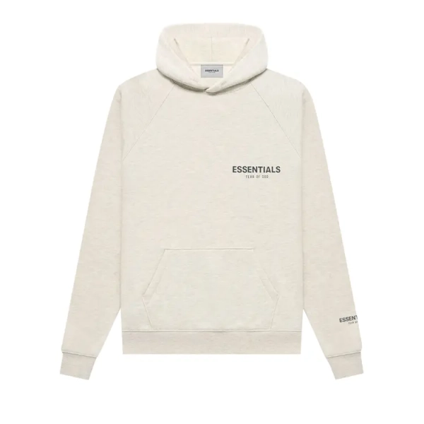 Buy Fear of God Essentials Pullover Hoodie 'Light Heather Oatmeal' - 192SU212072F | GOAT