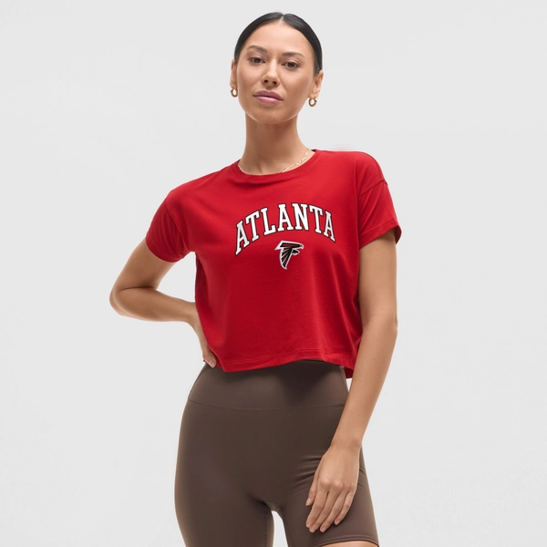 Women's Atlanta Falcons lululemon College Crimson Cates T-Shirt