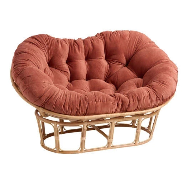 World Market Corduroy Double Papasan Chair Cushion