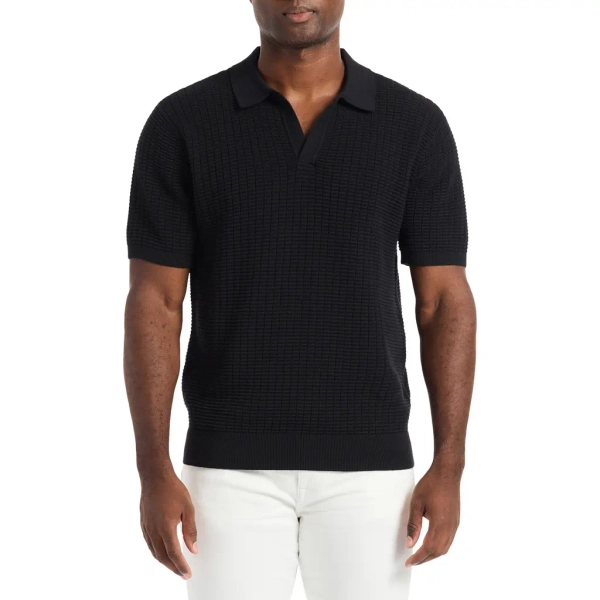 Robert Graham Macombs Sweater Polo in Black at Nordstrom Rack, Size X-Large