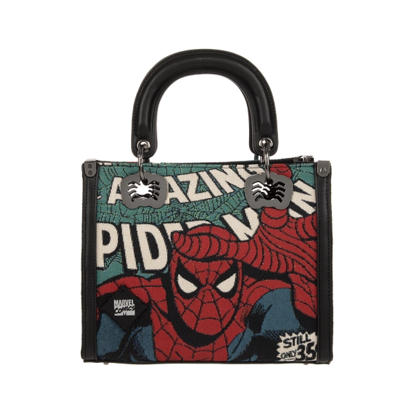 Spider-Man Tapestry Black Handbag