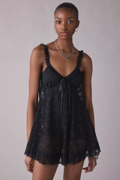 UO Primrose Lace Babydoll Romper
