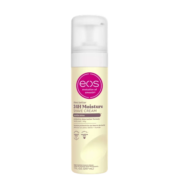eos Shea Better Womens Shaving Cream, Vanilla Bliss, Smooth Skin Moisturizing Formula, 7 oz