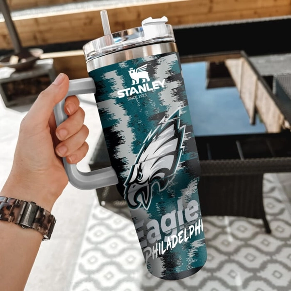 NFL Philadelphia Eagles Custom Stanley Cup 40 oz 30 oz Tumbler With Handle | StormMerch