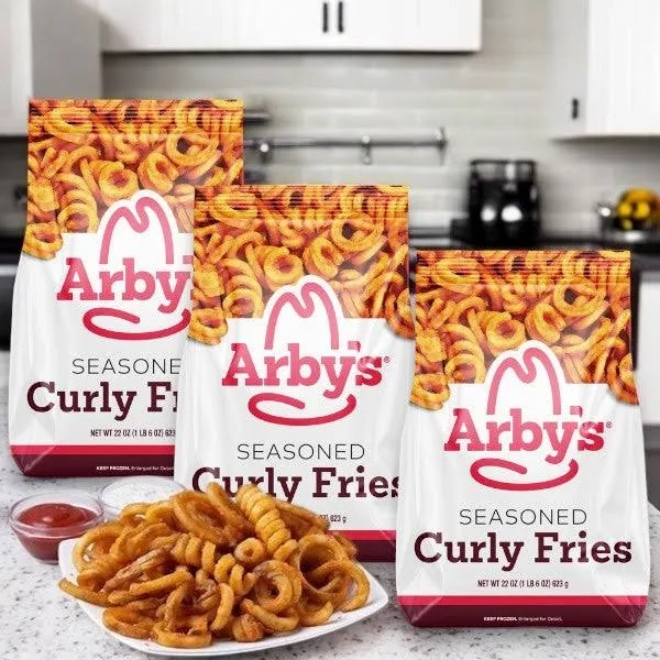 Arby's Curly Fries, Seasoned, - 3 Count- Easy Lunches