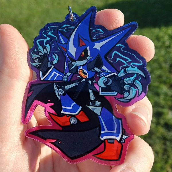 Neo Metal Sonic Acrylic Keychain