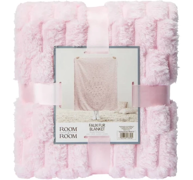 Faux Fur Blanket 50In X 60In