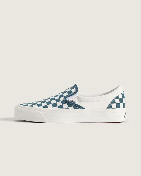 Premium Classic Slip-On Checkerboard Shoe in Checkerboard Stargazer Blue | Vans