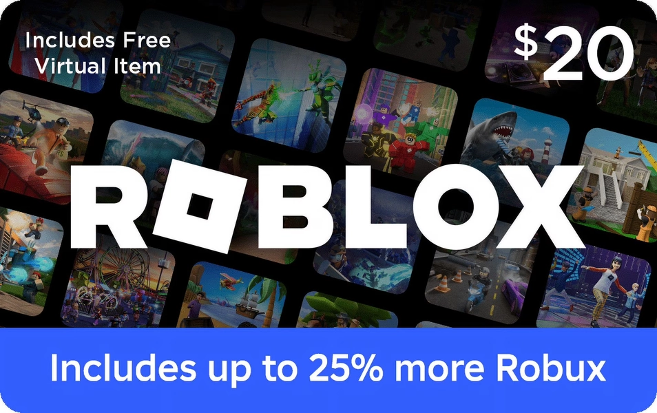 Roblox $20 eGift Card [Digital] + Exclusive Virtual Item.