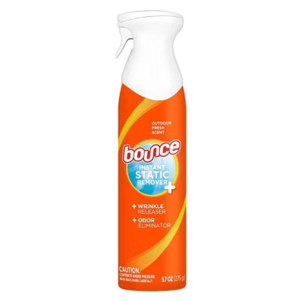 Bounce Outdoor Liquid Instant Static Remover - 9.7 oz: Spray Bottle, Bleach-Free, Laundry Additive