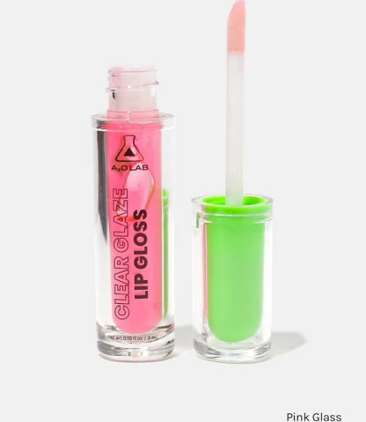 a2o Lab Clear Glaze Lip Gloss Pink Glass