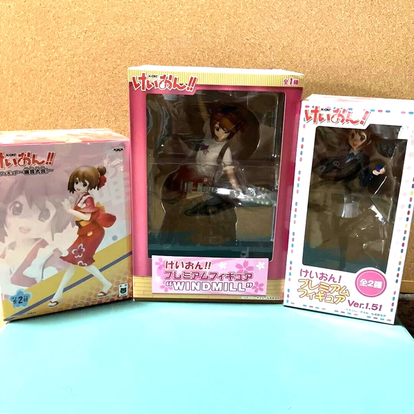 K-ON! Figure Yui Hirasawa Set of 3 Banpresto Premium Windmill Engei