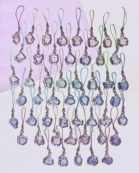 Mini Poké Buds - Epoxy Phone Charms