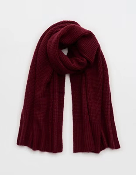 OFFLINE By Aerie Waffle Blanket Scarf