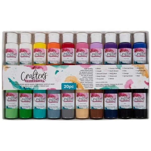 All-Purpose Acrylic Paint - 20 Piece Set