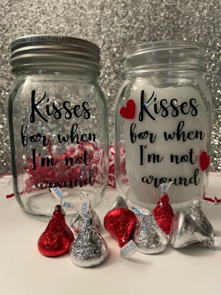 Kisses for When I'm Not Around | Romantic Gift | Long Distance Gift | Girlfriend | Boyfriend | Deployment | Grandchild | Valentines Day - Etsy