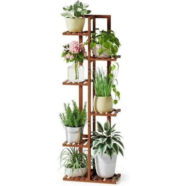 ONFRJFVR 6 Tier 7 Pot Bamboo Plant Stand