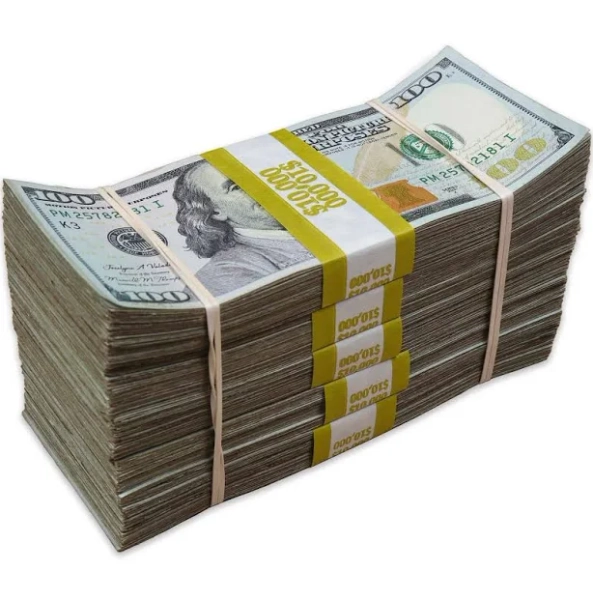 Mixed Series $100,000 Aged Full Print Prop Money Package
