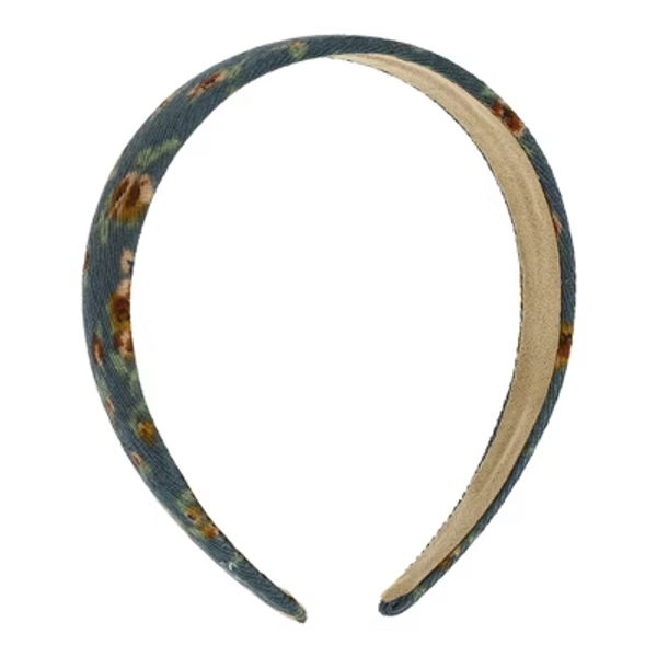 Unique Bargains Women's Classic Elegant Retro Floral Headband Blue 1 Pc