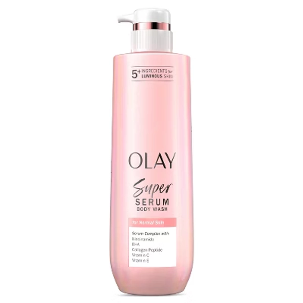 Olay Super Serum Complex for Luminous Skin Body Wash for Normal Skin - 20 fl oz: Liquid, Whole Body Application, Plastic Pump