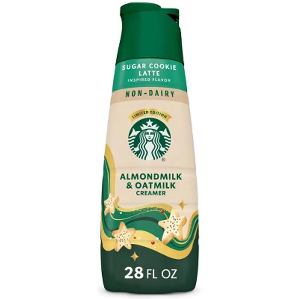 Starbucks Sugar Cookie Non Dairy Almondmilk & Oatmilk Creamer - 28 fl oz