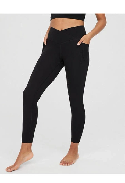 Aerie Real Me Xtra Crossover High Waisted Pocket Leggings