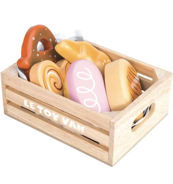 Le Toy Van Cheese & Dairy Wooden Market Crate