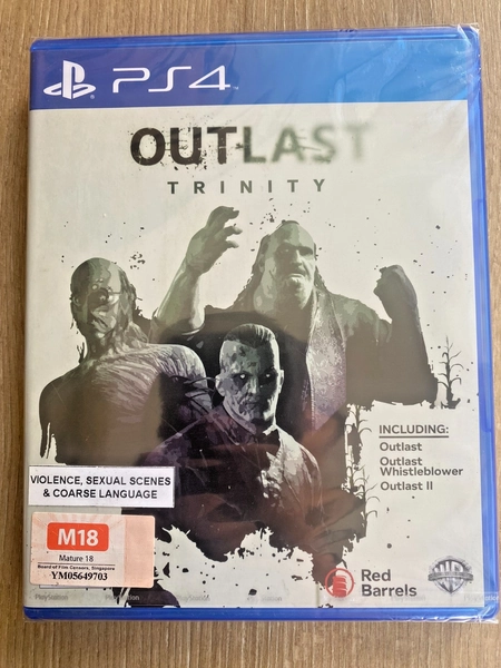 Outlast Trinity PS4 Asia Version w English Brand New Sealed Fast Ship w Tracking