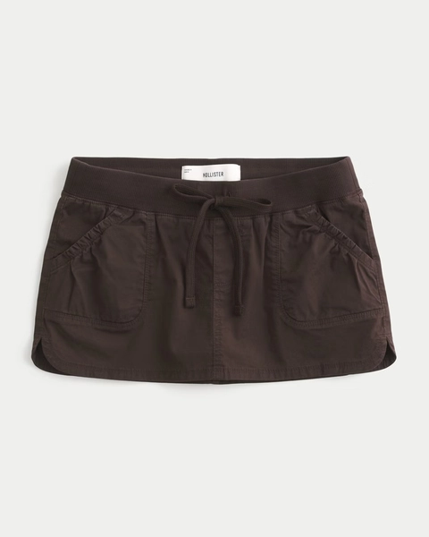 Hollister Remi Poplin Micro Mini Skort