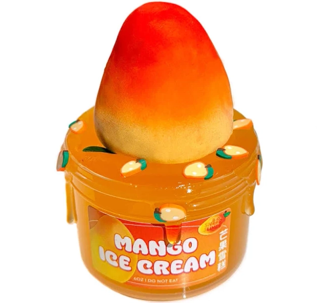 Snoopslimes Mango Ice Cream Slime