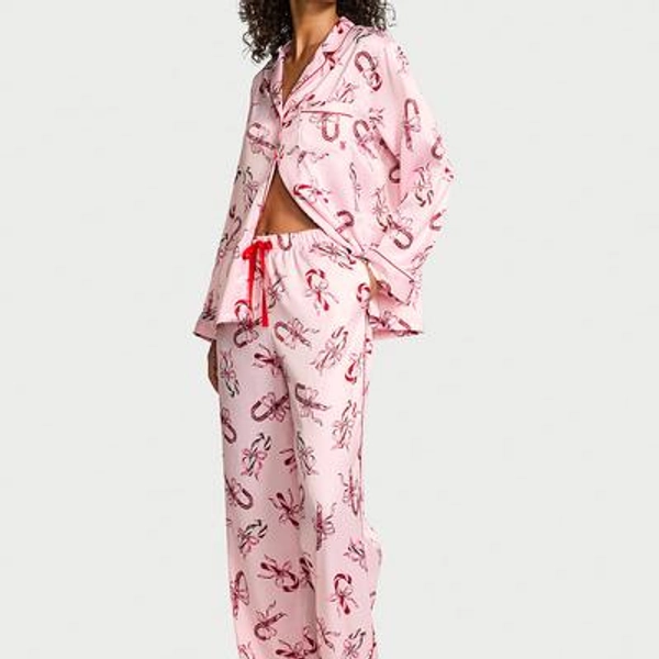 Women's Victoria's Secret Glazed Satin Long Pajama Set