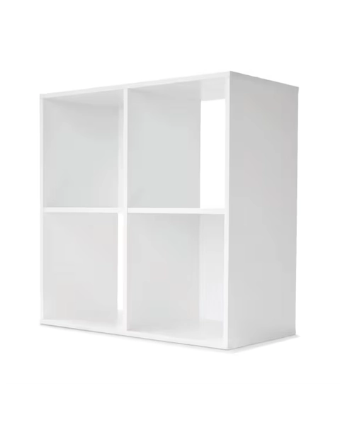 4 Cube Display Storage Unit - White - White - Miscellaneous