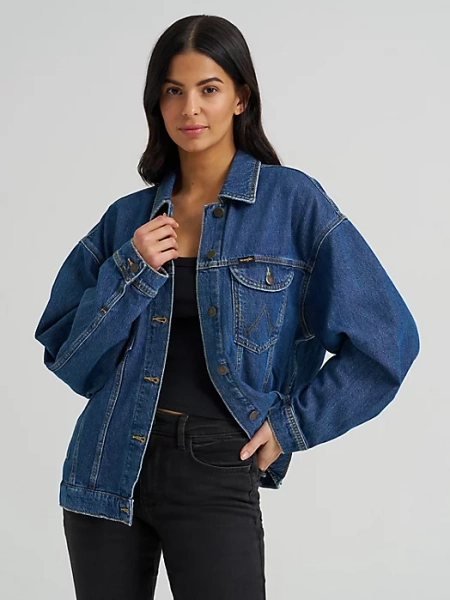 Womens Girlfriend Denim Jacket:Daffodil:M | Women's JACKETS & OUTERWEAR | Wrangler®