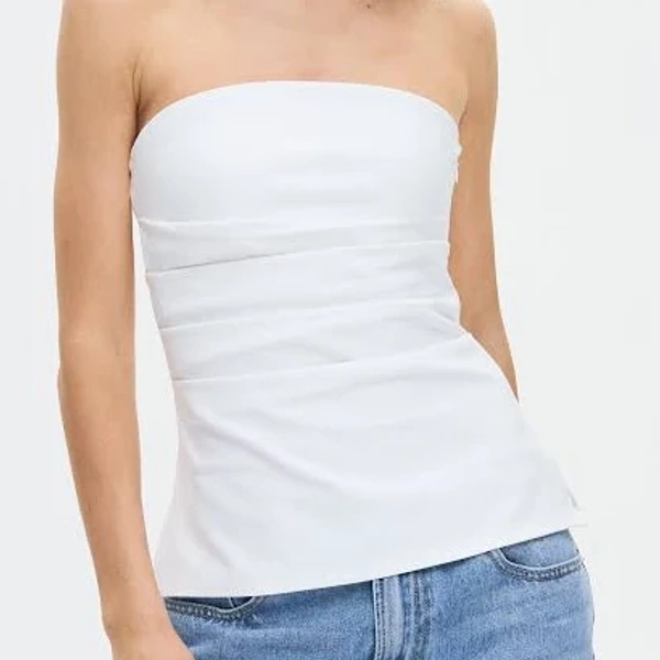 Strapless Longline Top
