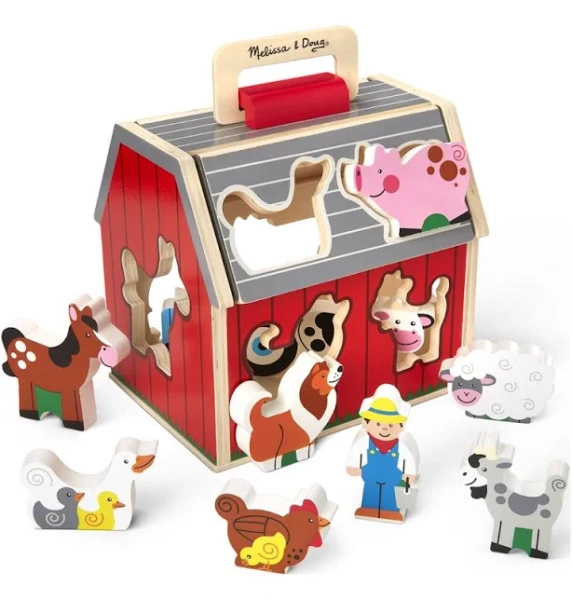 Melissa & Doug Take-Along Sorting Barn