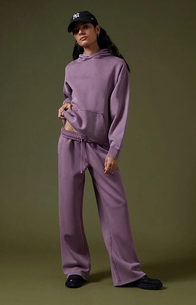 Purple Core Vintage Wash Baggy Sweatpants