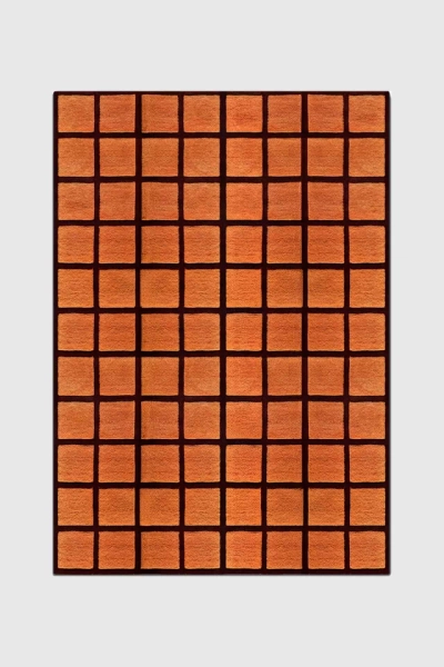 Jubi Clay Tile Hand Tufted Wool Rug