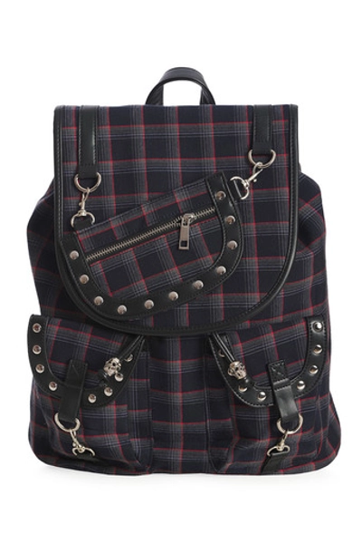 Banned Yamy Backpack: Multicolour - Grey / Red