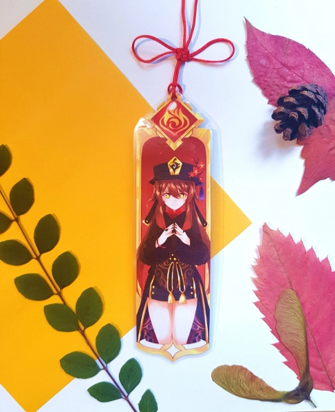 Hu Tao Genshin Impact Bookmark