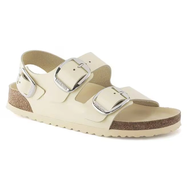 Milano Big Buckle Natural Leather Patent