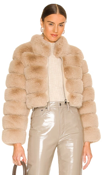Faux Fox Fur Jacket